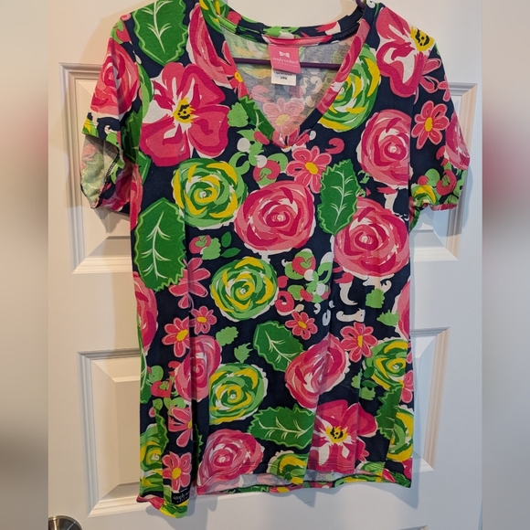 Simply Southern Bright Floral Short Sleeve Tee - Picture 1 of 3
